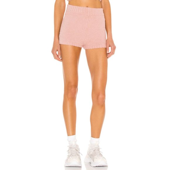 superdown Pants - NWT superdown Mischa Plush Soft Chenille Lounge Short Sleepwear Pink Small